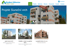 Tablet Screenshot of bydleni-milovice.cz